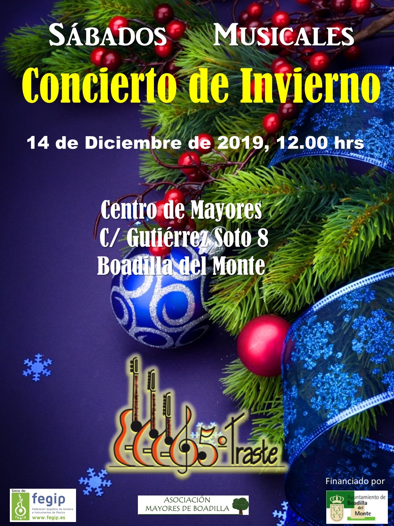 CONCIERTO DE NAVIDAD: 14 DICIEMBRE (12:00 h)